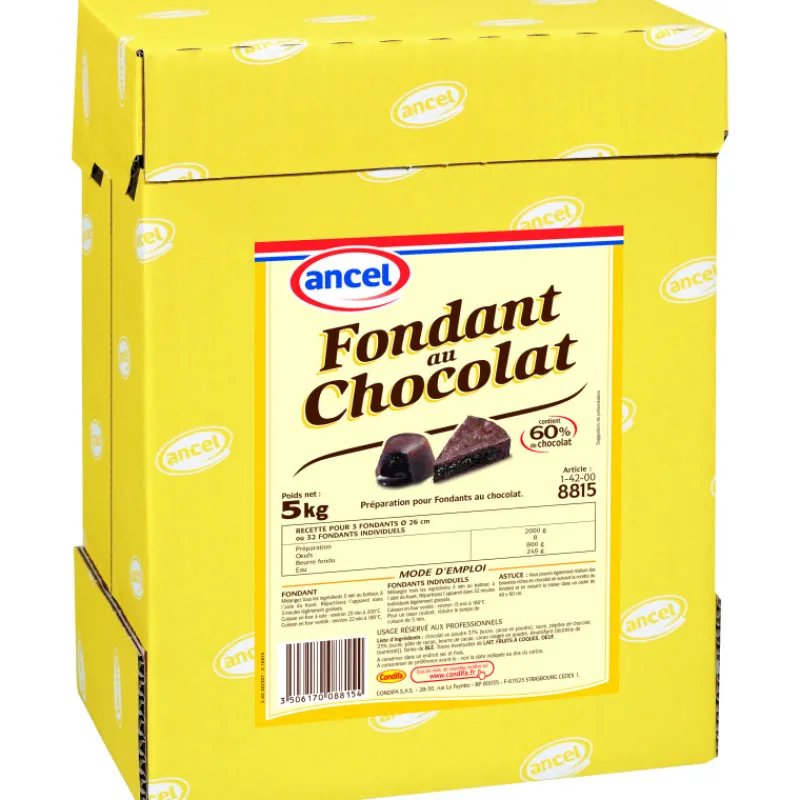 ANCEL Préparation Pâtisserie*Fondant au Chocolat 5 kg, Préparation pour