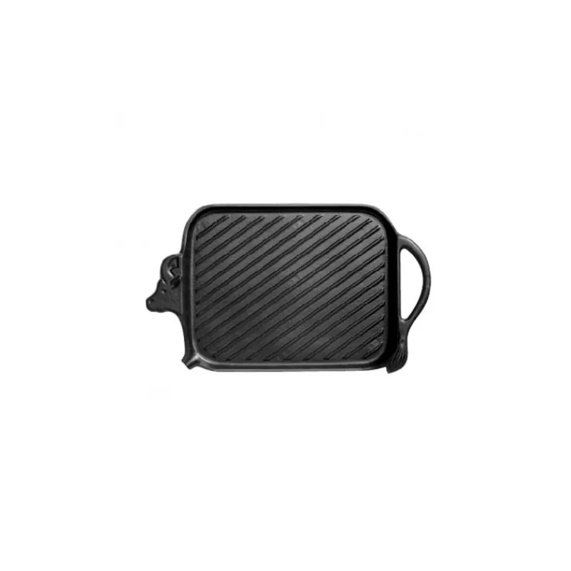 CHASSEUR Grills*Gril Beef en Fonte 27 x 20 cm Noir Mat