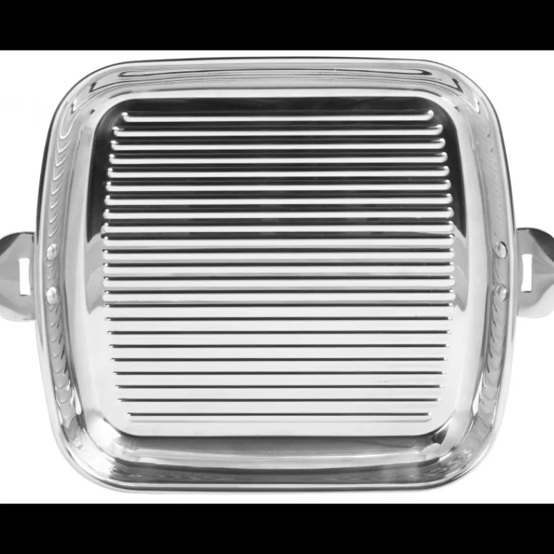 CRISTEL Grills | Poêles*Grill Carré Casteline 30 cm Poignée Amovible Inox