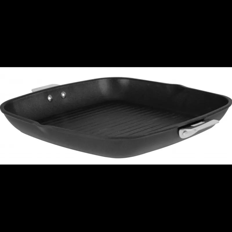 CRISTEL Grills | Poêles*Grill Carré Cookway 28 cm Poignée Amovible Ultralu