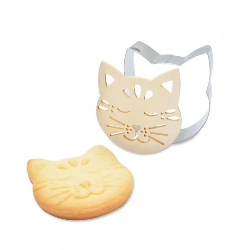 SCRAPCOOKING Emporte Pièce - Découpoir Pâtisserie*Kit Biscuit Chat 7,2 cm