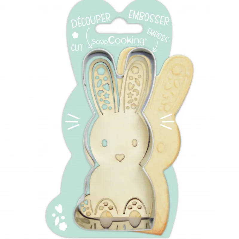 SCRAPCOOKING Emporte Pièce - Découpoir Pâtisserie*Kit Biscuit Lapin 10,3 cm