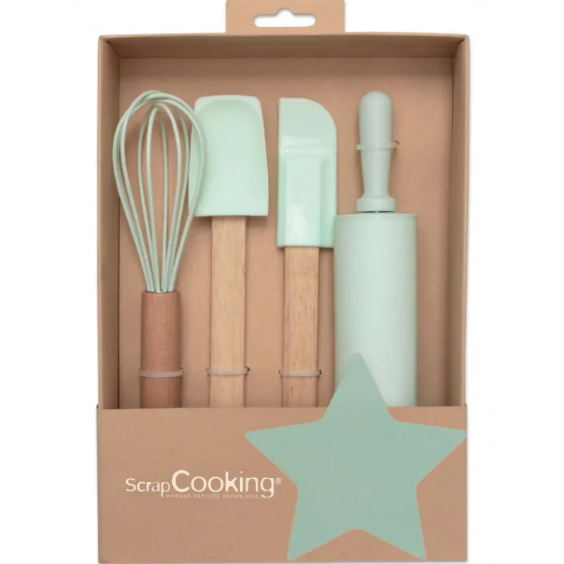 SCRAPCOOKING Fouets De Cuisine | Spatules*Kit Pâtisserie Enfants