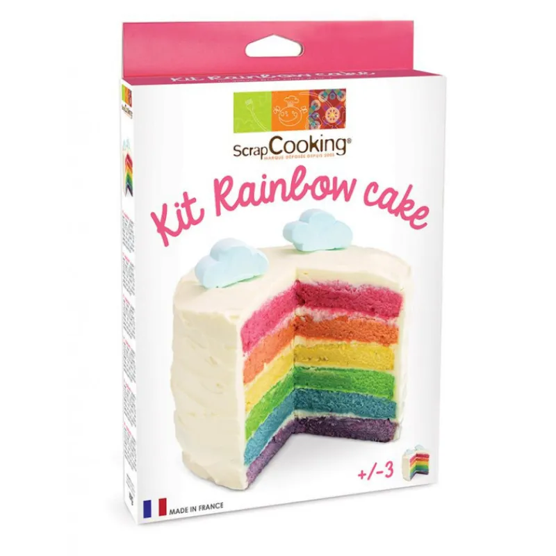 SCRAPCOOKING Levures*Kit Rainbow Cake