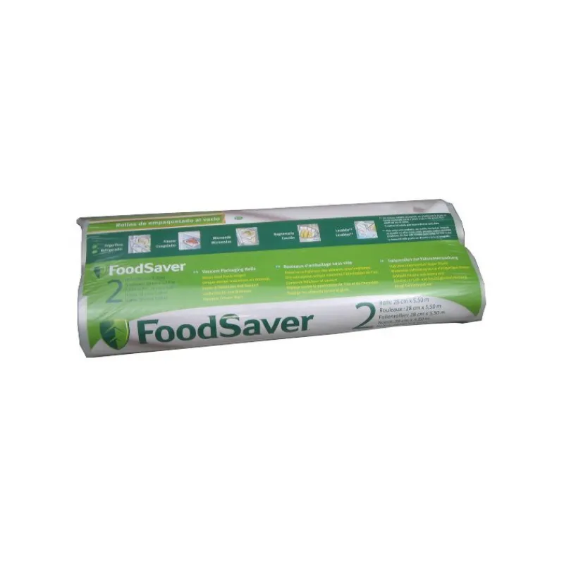 FOODSAVER Machine Sous Vide*Lot 2 Rouleaux Sacs Thermosoudables 28 cm x 5.5 m