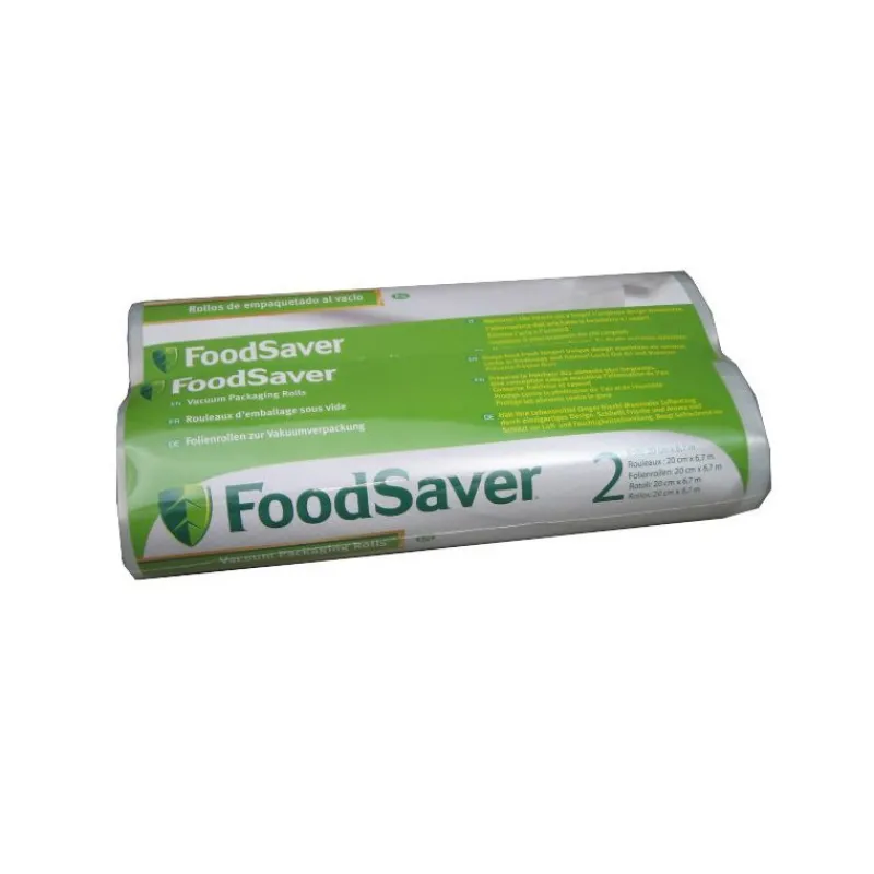 FOODSAVER Machine Sous Vide*Lot 2 Rouleaux Sacs Thermosoudables 20 cm x 6.70 m