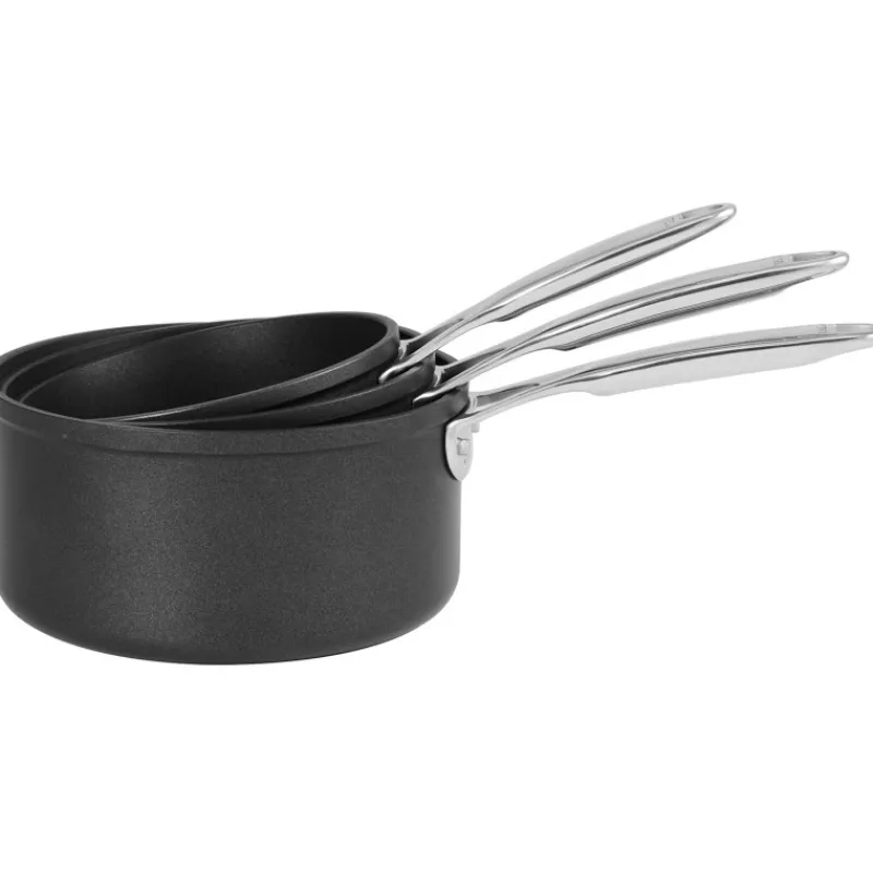 CRISTEL Batterie De Cuisine | Casseroles*Lot de 3 Casseroles Aluminium Castel'Pro 16 à 20 cm