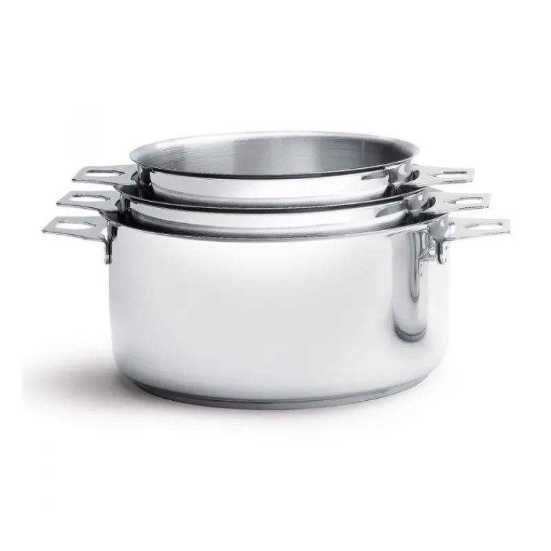 DE BUYER Batterie De Cuisine | Casseroles*Lot de 3 Casseroles Twisty 16, 18 et 20 cm