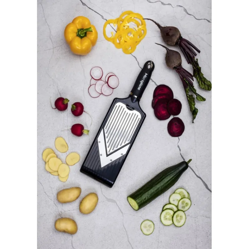 MICROPLANE Mandoline De Cuisine*Mandoline Multifonction en V Specialty Noir