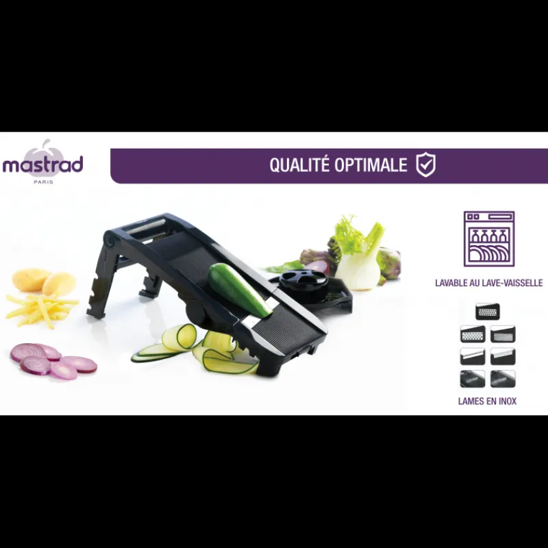 MASTRAD Mandoline De Cuisine*Mandoline Multi-râpes en V