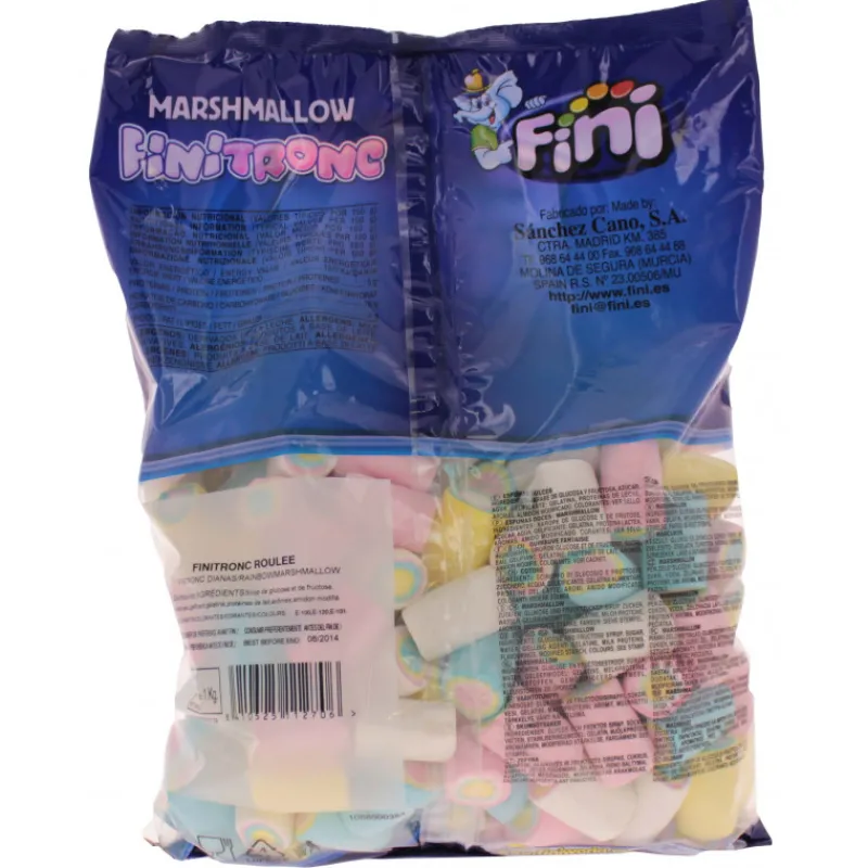 FINI Produits Sans Gluten | Confiserie*Marshmallow Roulés 1 kg Bonbons Sans Gluten