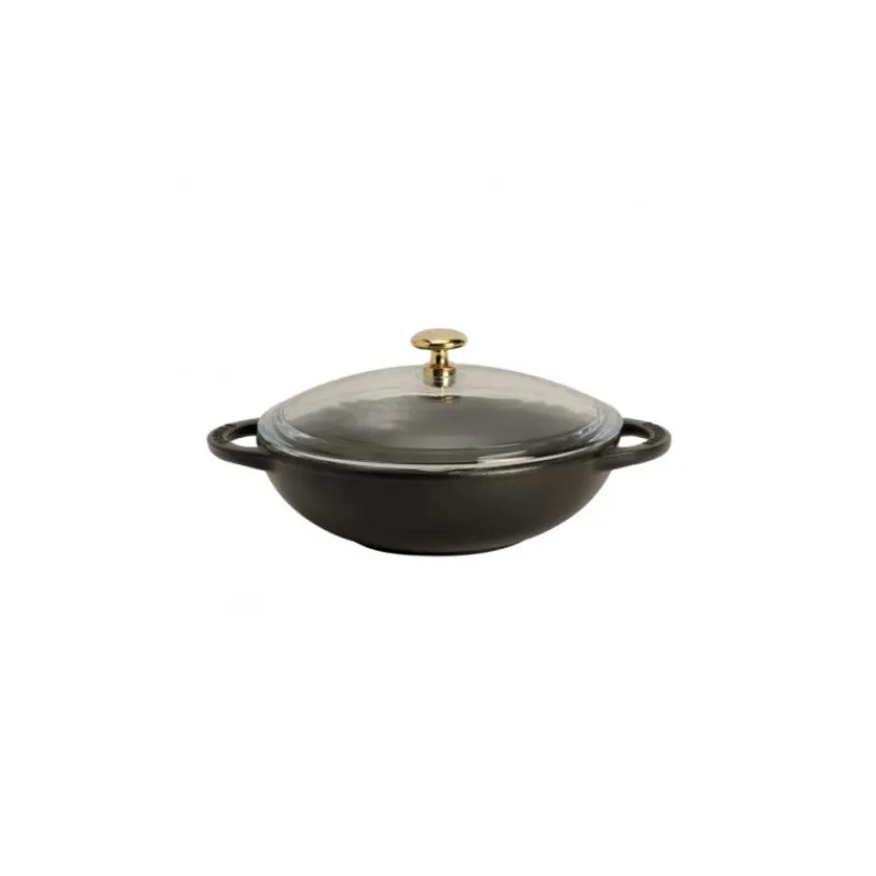 CHASSEUR Woks*Mini Wok en Fonte 18 cm Noir Mat