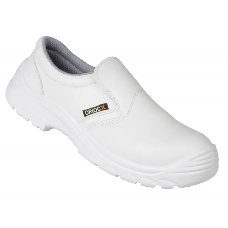 ROBUR Chaussures De Cuisine*Mocassins de Sécurité T.45 Blanc QUINTANAR