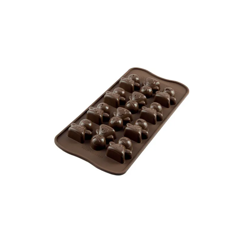 EASY CHOC Moules À Chocolat | Moule Silicone*Moule à Chocolat 12 Bonshommes - Silicone Spécial Chocolat