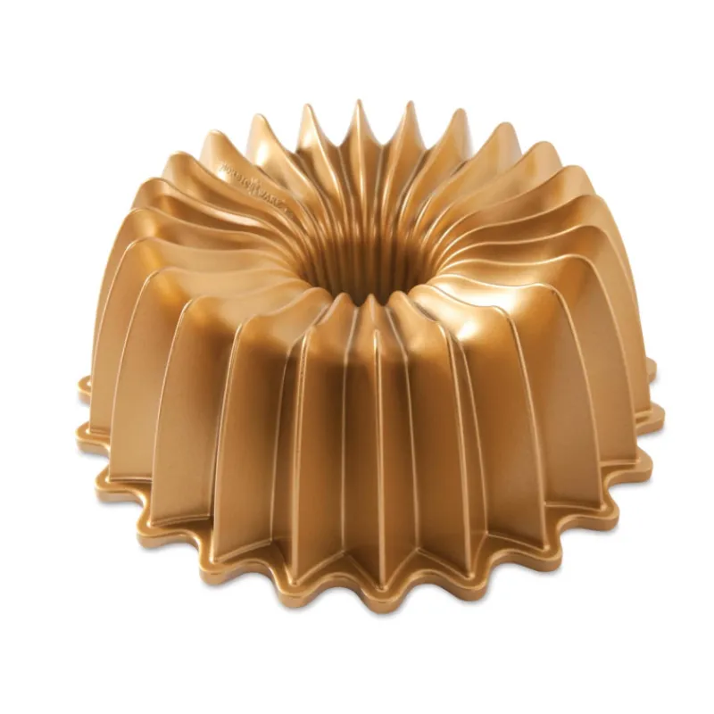 NORDIC WARE Moule Anti-adhésif | Moules À Gâteaux*Moule à Gâteau Bundt Brilliance 2,5 L Gold