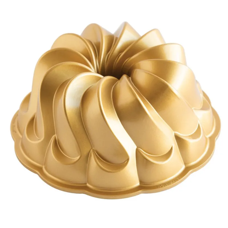 NORDIC WARE Moule Anti-adhésif | Moules À Gâteaux*Moule à Gâteau Bundt Pirouette Gold