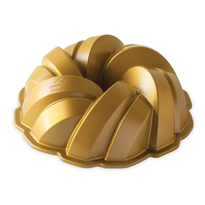 NORDIC WARE Moule Anti-adhésif | Moules À Gâteaux*Moule à Gâteau Bundt Torsadé Gold