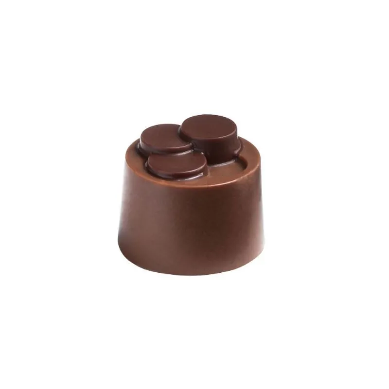 POP CHOCOLAT Moules À Chocolat*Moule Chocolat Pralines Cylindriques Escalier Ø 25 mm (x28)