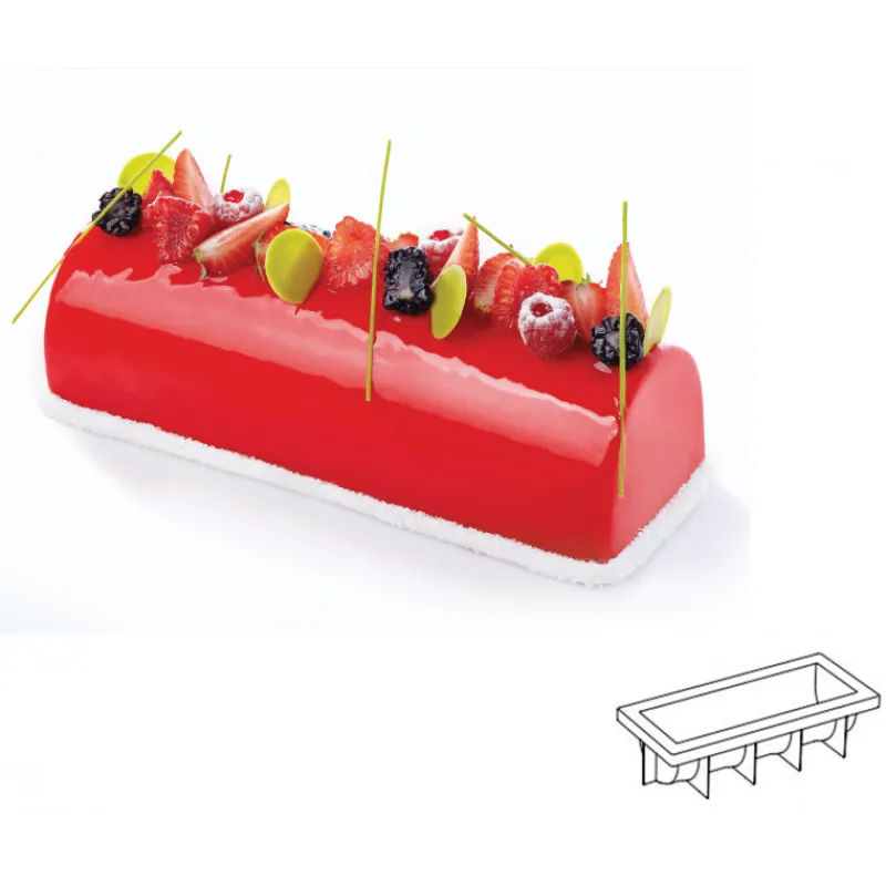 PAVONI Moule Silicone | Moules À Gâteaux*Moule Silicone Bûche 25 x 8,5 cm x H 7 cm