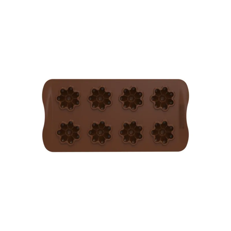 SILIKOMART Moules À Chocolat | Moule Silicone*Moule Silicone Chocolat Fleurs (x8) Easy Choc