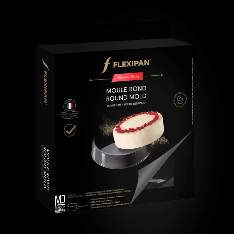 FLEXIPAN DEMARLE Moule Anti-adhésif | Moule Silicone*Moule Silicone Rond Ø 22 cm