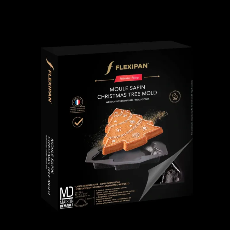 FLEXIPAN DEMARLE Moule Anti-adhésif | Moule Silicone*Moule Silicone Sapin 26 x 24 cm