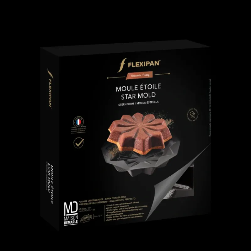 FLEXIPAN DEMARLE Moule Anti-adhésif | Moule Silicone*Moule Silicone Étoile Ø 28 cm