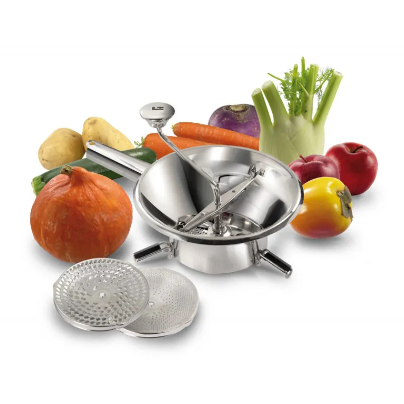 La Bonne Graine Presse Purée Et Moulin Légumes*Moulin à légumes 24 cm Inox 3 grilles