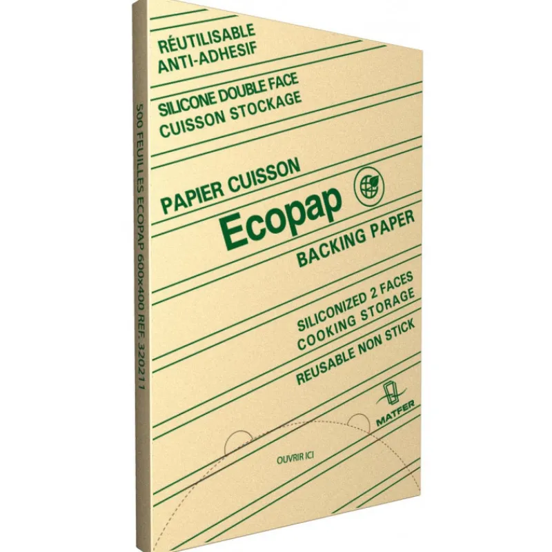 MATFER Feuilles De Cuisson | Recharges*Papier Cuisson Ecopap 53 x 32,5 cm