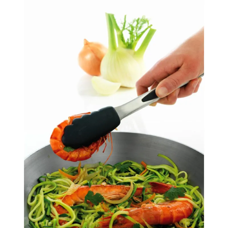 MASTRAD Pince De Cuisine*Pince de Cuisine en Inox 26 cm Noir