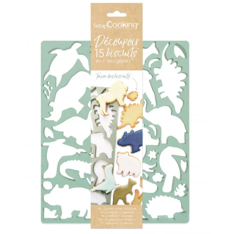 SCRAPCOOKING Emporte Pièce - Découpoir Pâtisserie*Plaque Multi-découpoirs Animaux