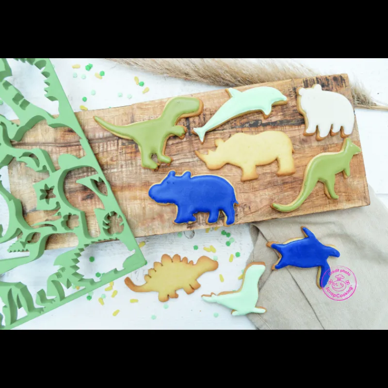 SCRAPCOOKING Emporte Pièce - Découpoir Pâtisserie*Plaque Multi-découpoirs Animaux