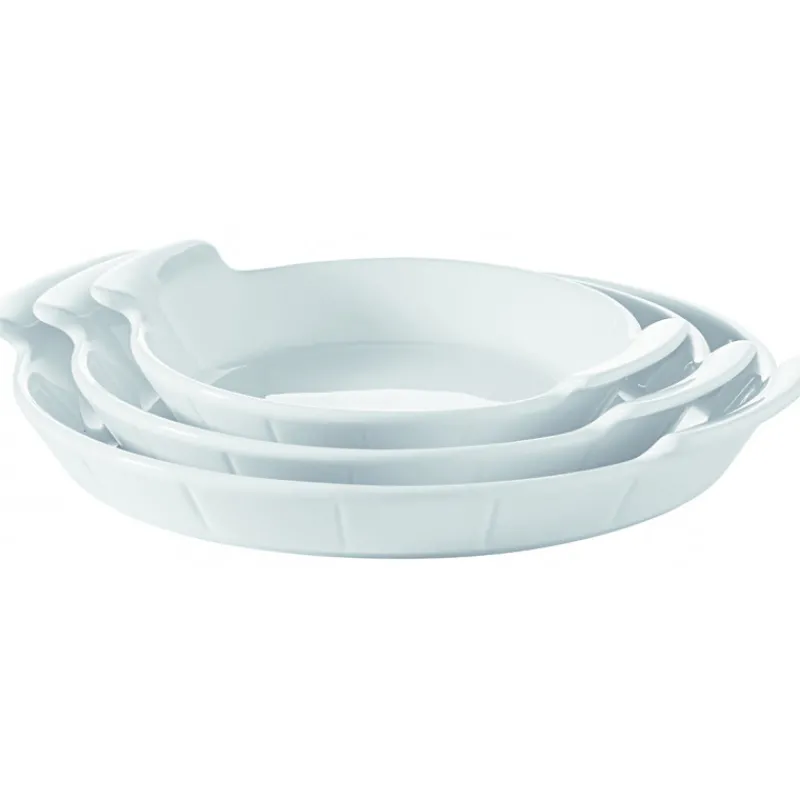 IN SITU Servir, Présenter | Plat De Cuisson*Plat à Oeuf Porcelaine Blanc Ø 18 cm