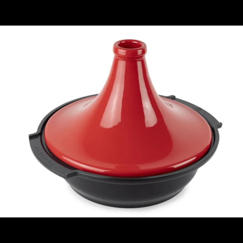 PEUGEOT Tajines*Plat à Tajine en Aluminium Revêtement Céramique 30 cm Rouge