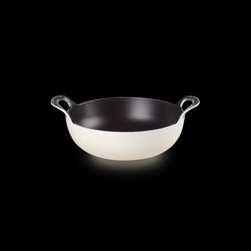 LE CREUSET Plat De Cuisson | Woks*Plat Balti En Fonte Rond 24 cm Meringue