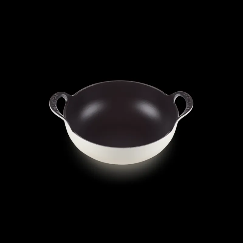 LE CREUSET Plat De Cuisson | Woks*Plat Balti En Fonte Rond 24 cm Meringue