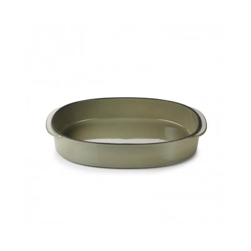 REVOL Plat De Cuisson*Plat Oblong Cardamome 34 x 25 cm Caractère Culinaire