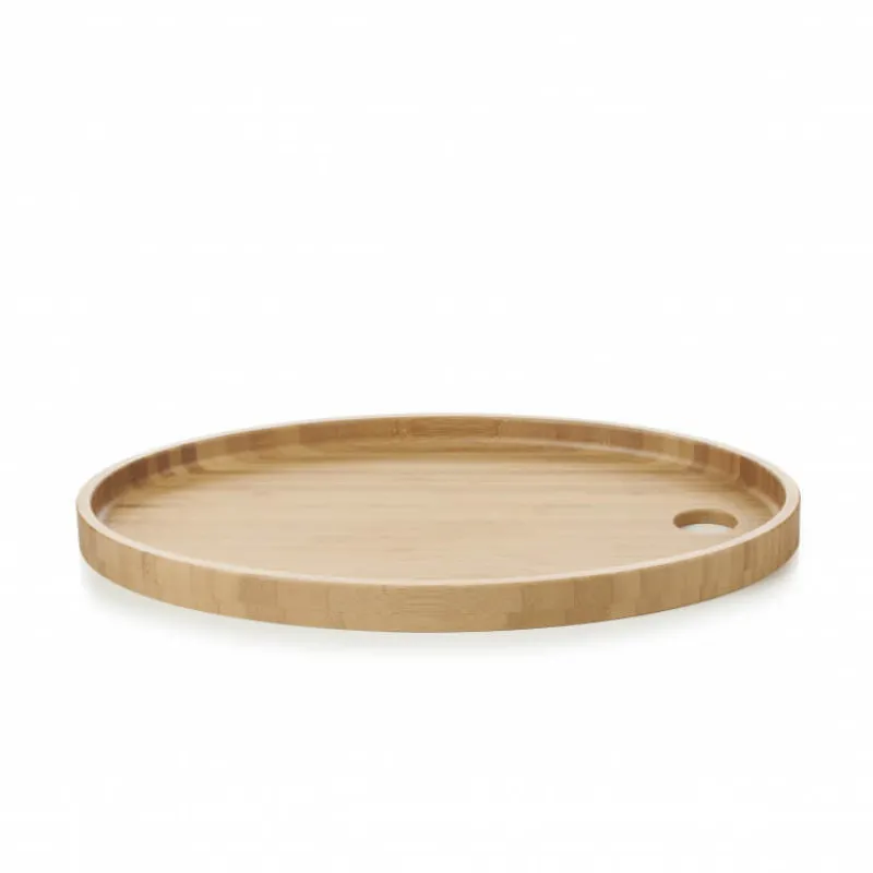 REVOL Servir, Présenter*Plateau pour Assiette Ovale Bambou 36,5 x 25 cm Basalt