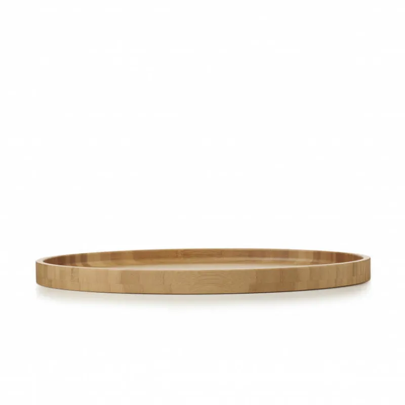 REVOL Servir, Présenter*Plateau pour Assiette Ovale Bambou 36,5 x 25 cm Basalt