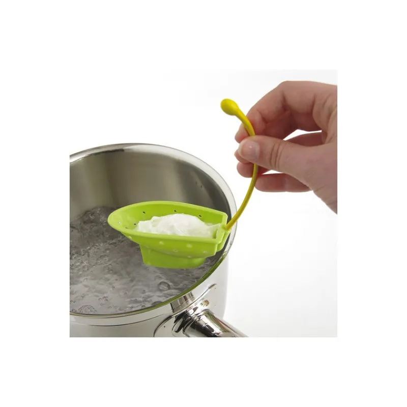 MASTRAD Cuiseur Oeuf*Pocheuse en silicone verte x2