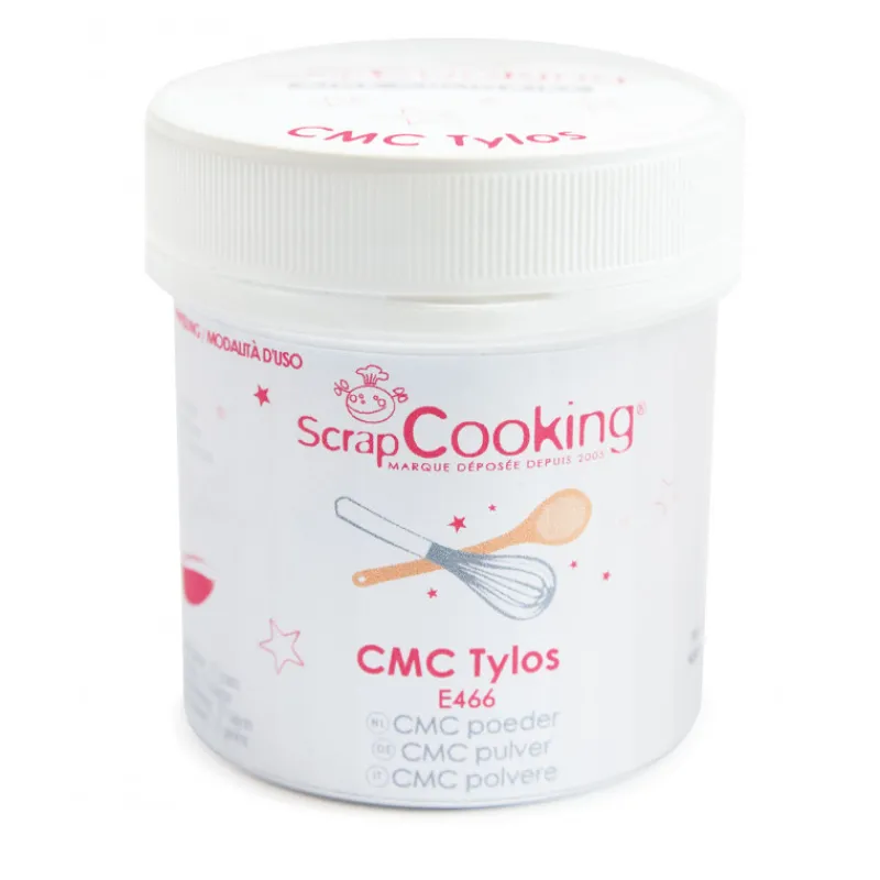 SCRAPCOOKING Produits Pâtisserie*Pot de CMC Tylos E466 en Poudre 35 g