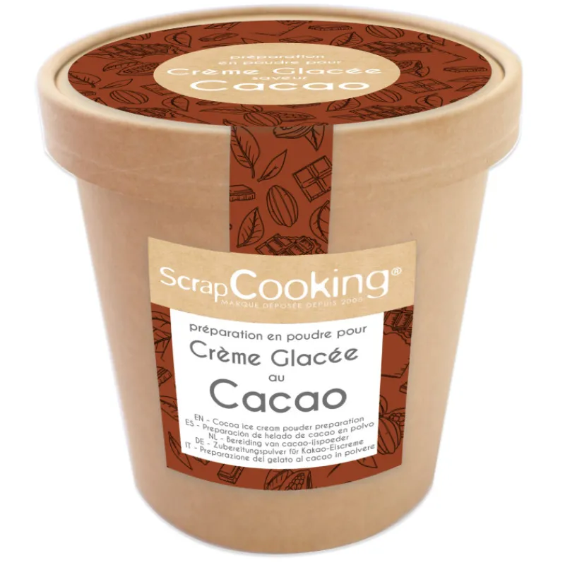 SCRAPCOOKING Préparation Pâtisserie*Pot de Préparation pour Glace Chocolat 185 g