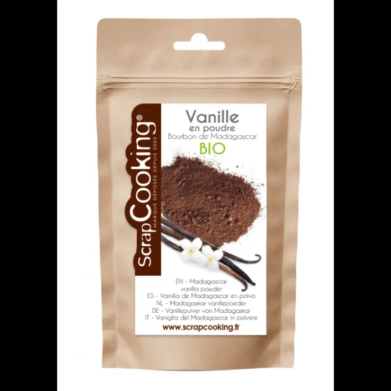 SCRAPCOOKING Produits Bio | Gousse De Vanille*Poudre Vanille Bourbon Madagascar Bio 8 g