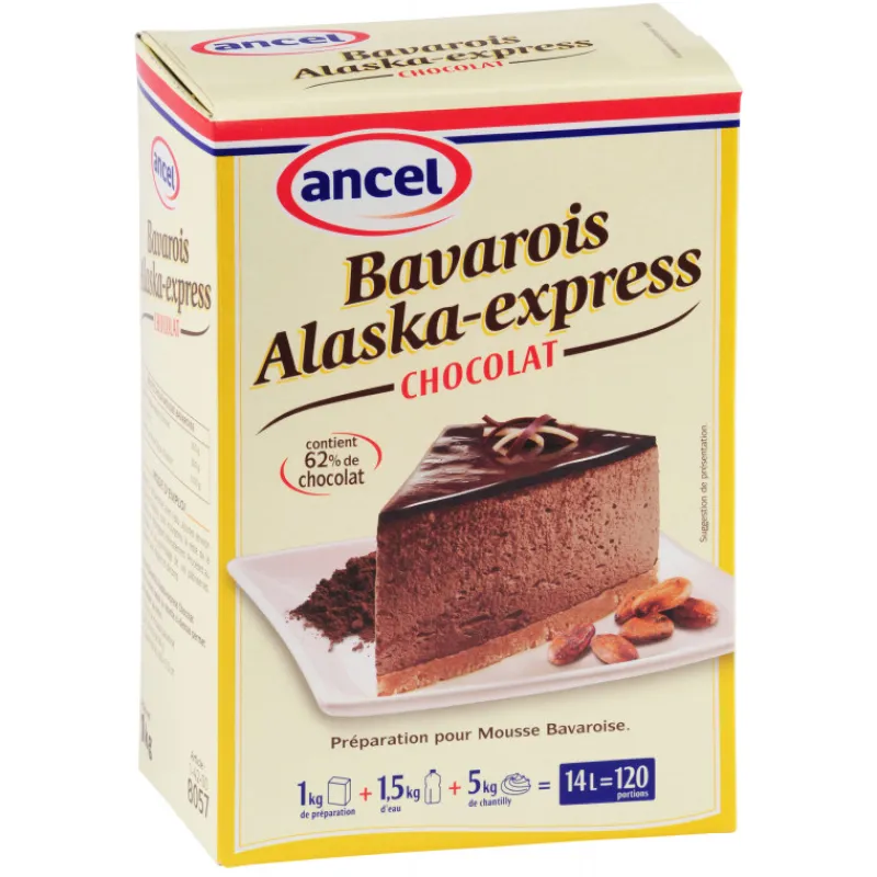 ANCEL Préparation Pâtisserie*Préparation bavarois Alaska-Express Chocolat 1 kg