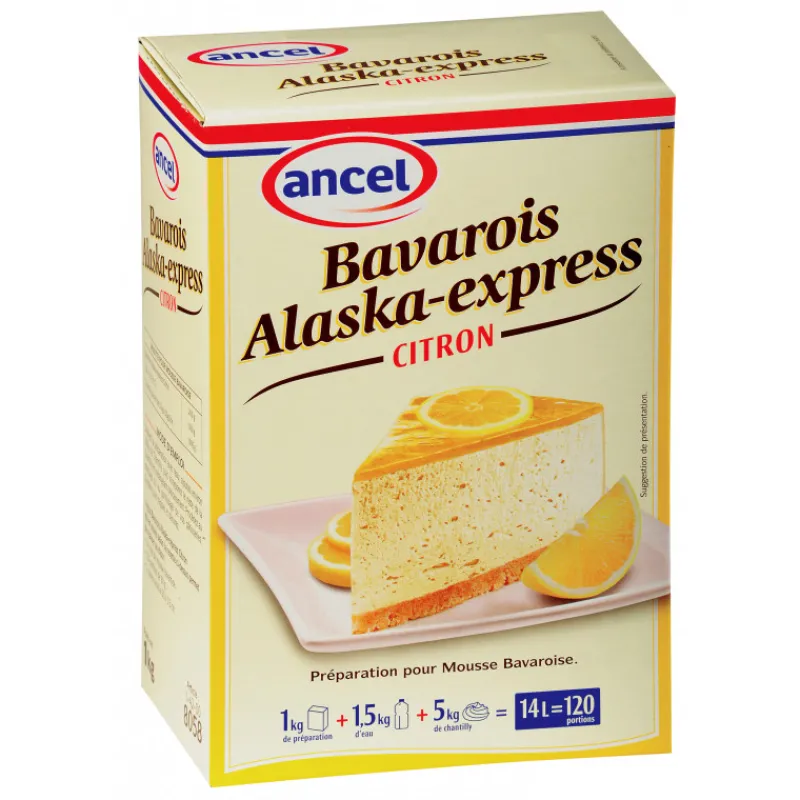 ANCEL Préparation Pâtisserie*Préparation bavarois Alaska-Express Citron 1 kg