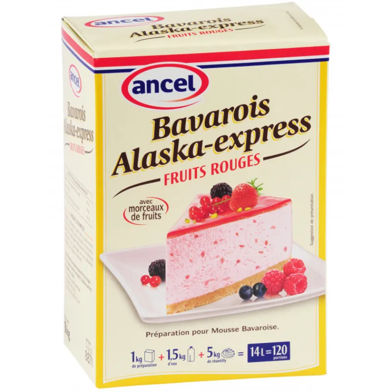 ANCEL Préparation Pâtisserie*Préparation bavarois Fruits des bois 1 kg Alaska-Express