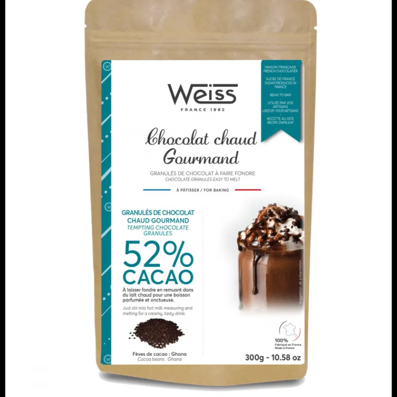 WEISS Préparation Pâtisserie*Préparation pour Chocolat Chaud 300 g