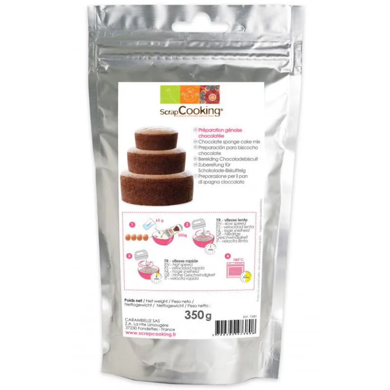 SCRAPCOOKING Préparation Pâtisserie*Préparation pour Génoise Chocolat 350g