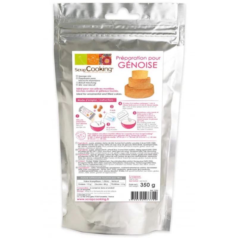 SCRAPCOOKING Préparation Pâtisserie*Préparation pour génoise - 350g