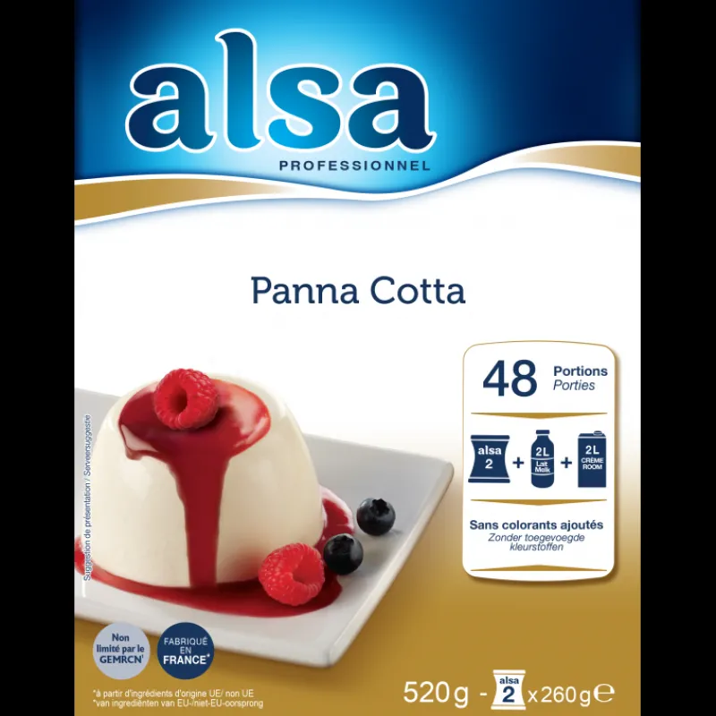 ALSA Préparation Pâtisserie*Préparation pour Panna Cotta